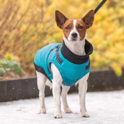 Trixie Pontis Hundejakke med Indbygget Sele i Aqua Blå